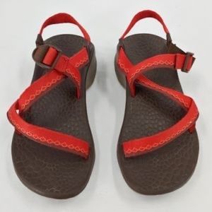 Vibram Chaco women’s sport sandals Brown/ red size